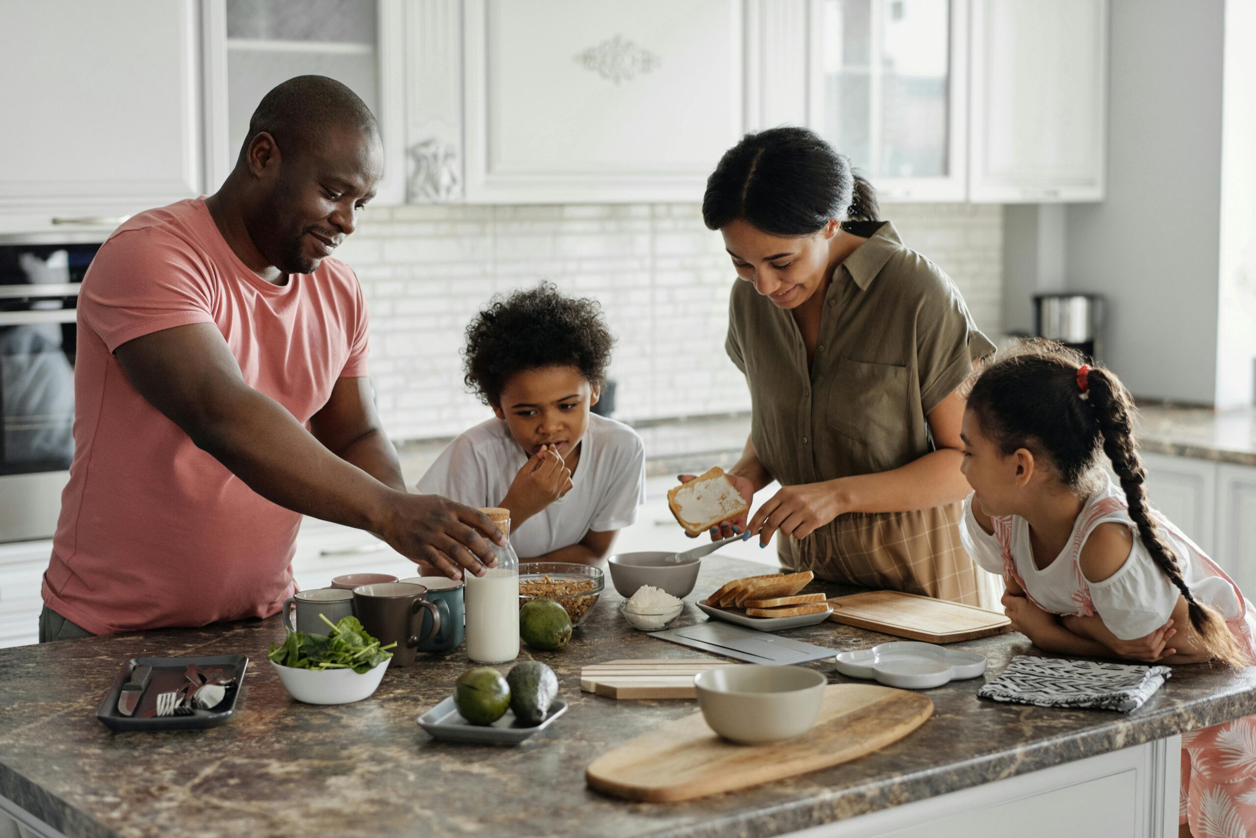 A family cooking together — the moments Emmie helps you make time for